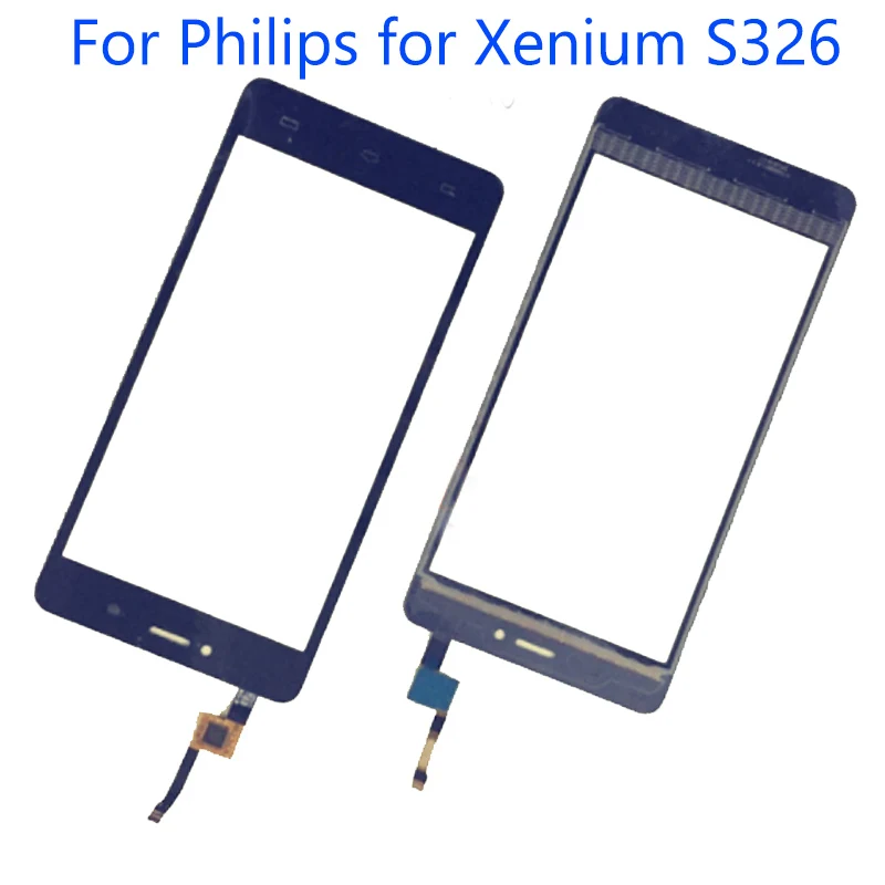 

For Philips for Xenium S326 Touch Screen Digitizer Sensor Replacement For Philips S326 touch panel with flex cable