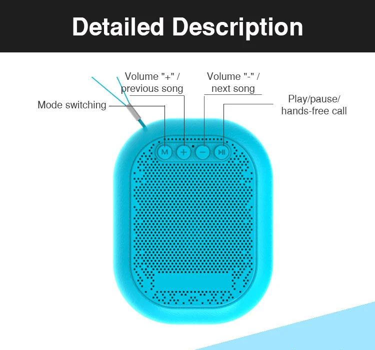 HIFI Portable wireless Bluetooth Speaker Stereo Sound Box TF Card FM Radio Music Subwoofer Column Speakers for Computer Phones (11)