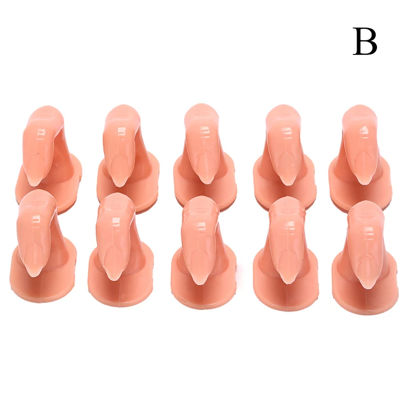 10PCS Nail Art Training Practicing Practice Display False Tips Finger Hand Model Trainer Acrylic UV Gel Polish Manicure Tool