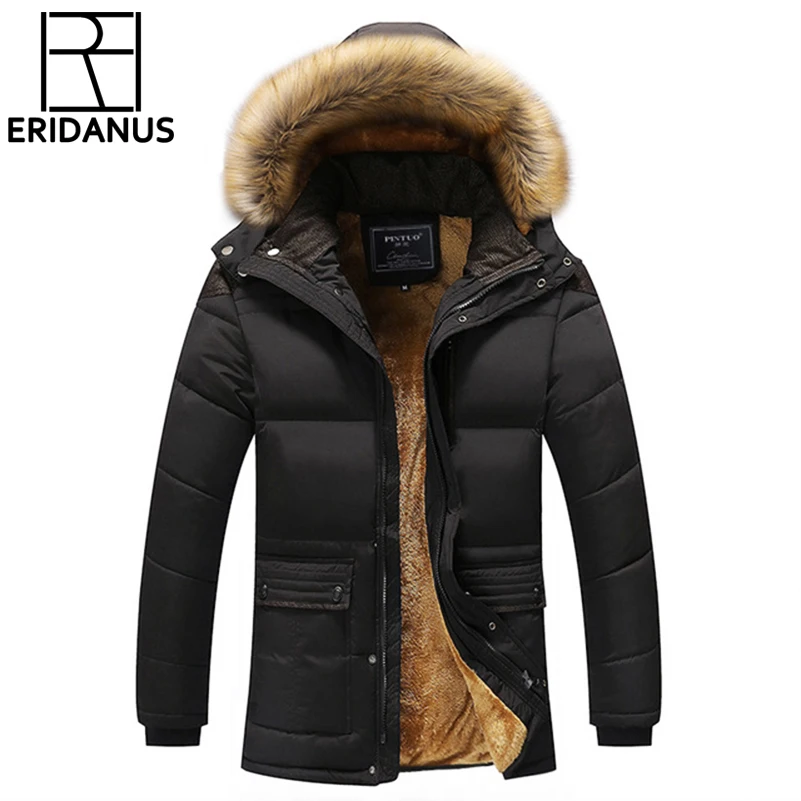 2017 Winter Men Down & Parkas Cotton-padded Jackets Men' s Casual Down Jackets Thicken Coats OverCoat Warm Clothing Big 5XL X579