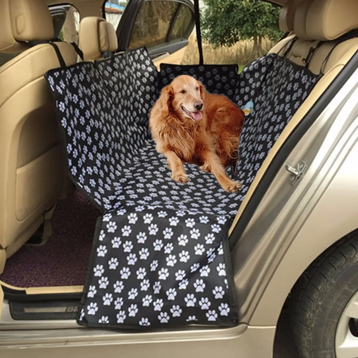 Auto Car Back Seat Cover Pet Dog Cat Mat Hammock Pet Carrier Safety