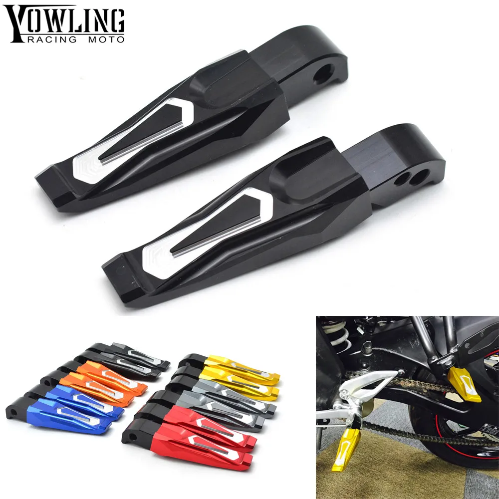 Titanium Aluminum Motorcycle passenger foot pegs motorbike footrest