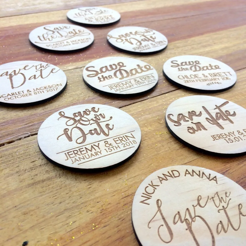  Save the date magnetsWooden magnetswedding favors magnetswedding invitations wood giftsRustic Wood  - 32959051100