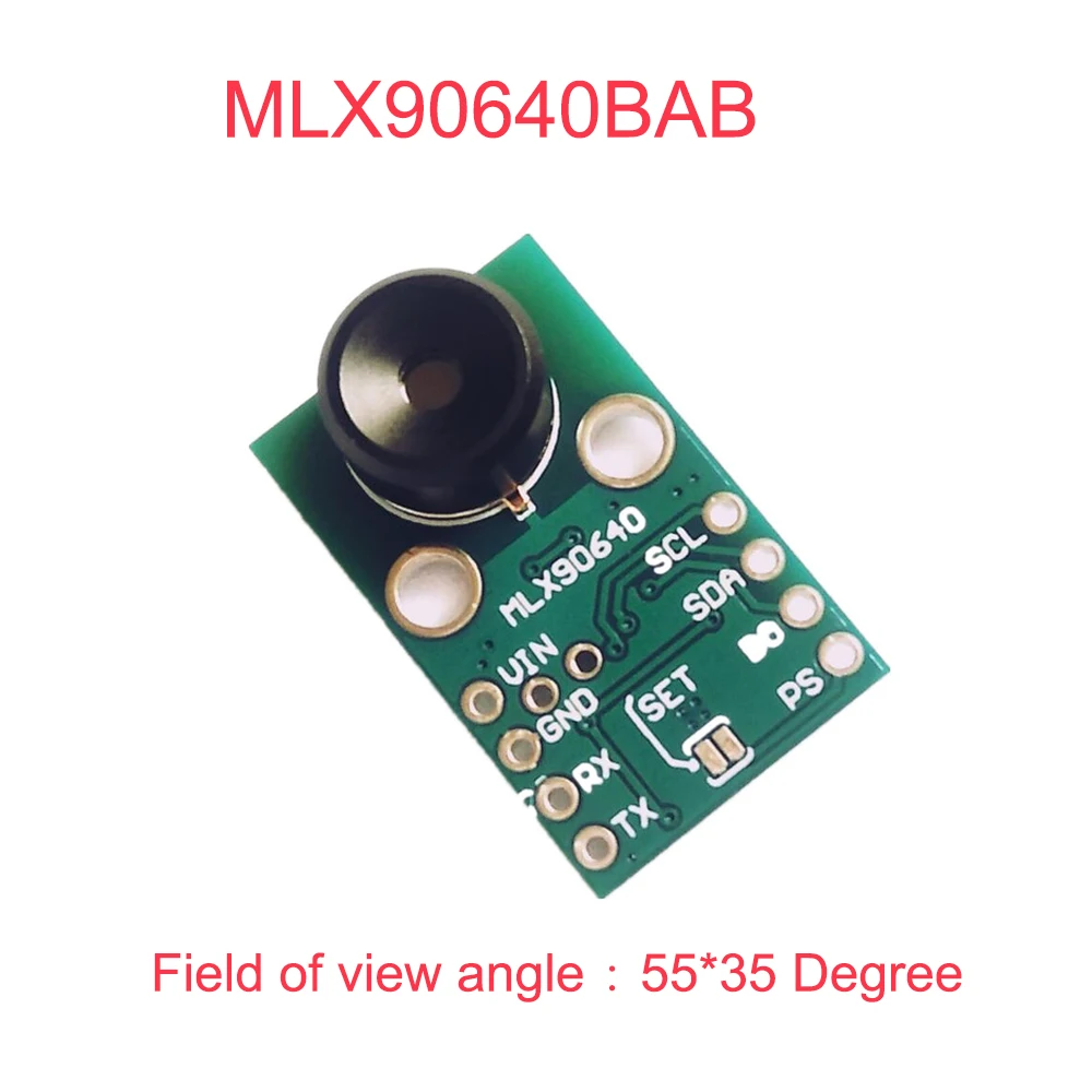 

MLX90640 IR 32*24 Infrared Temperature Measuring Dot Matrix Sensor Breakout Thermal Imager Module MLX90640BAB 55*35 Degree