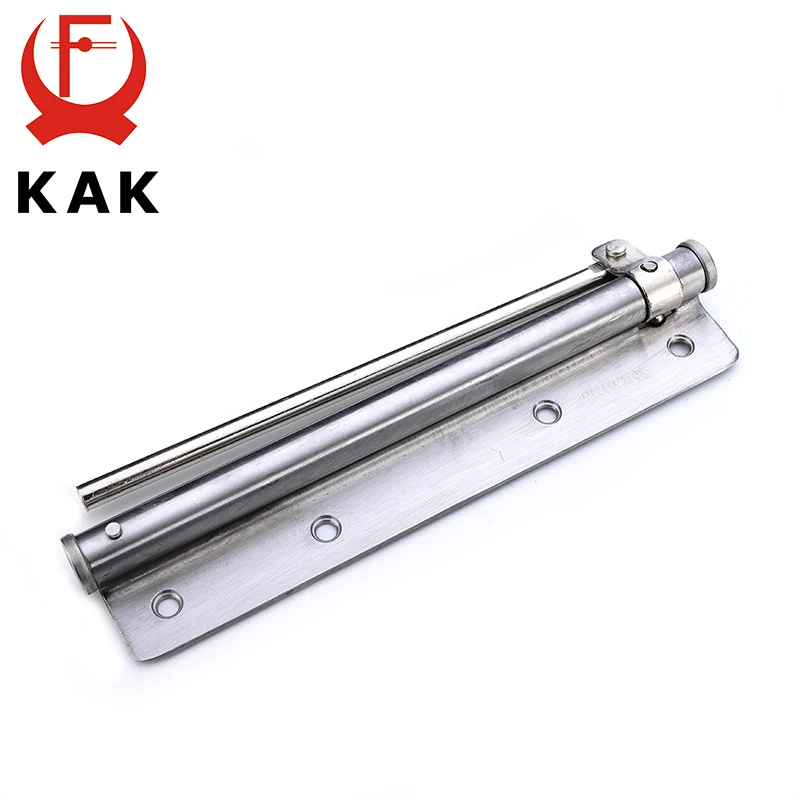 KAK Adjustable Door Closer Stainless Steel Automatic Door Spring Silver Tone Strength For Home Office Fire Rated Gate 40KG