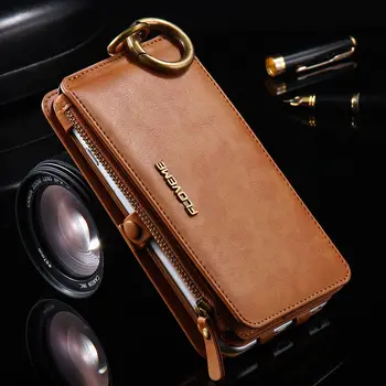

Luxury Retro Vintage Classic Genuine PU Leather Wallet Case Credit Card Purse Cover For iPhone X XS MAX XR 8 7 6 6S Plus