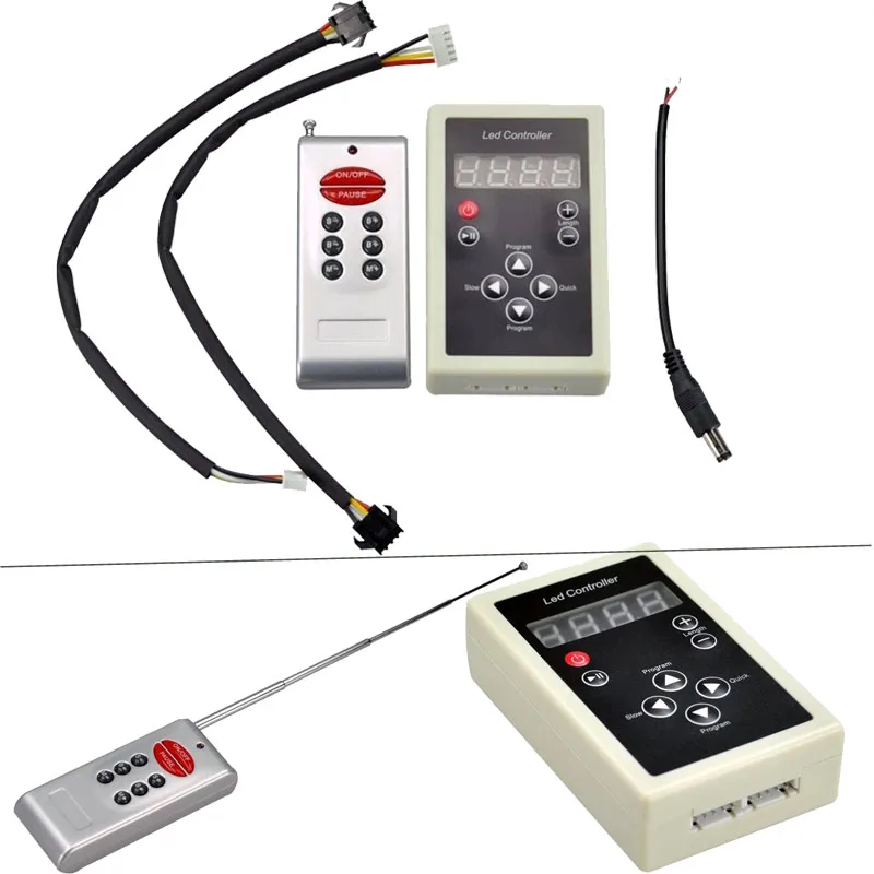 20 м 30 м 10 м 5 м RGB светодиодная лента 5050 водонепроницаемая IP67 133 program волшебный+ IC6803 рф пульт дистанционного управления+ адаптер