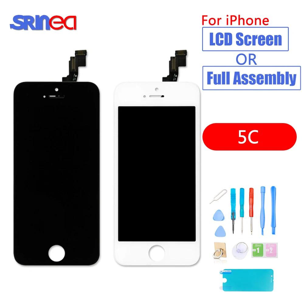

Black Assembly LCD Display Digitizer for iPhone 5C AAA Quality LCD i Phone A1456 A1507 A1516 A1529 A1532 No Dead Pixel