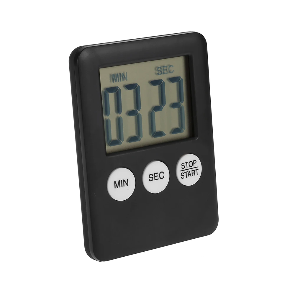ЖК цифровой экран Кухня электронный таймер квадратный приготовления будильник прямого и обратного счета магнитные часы Temporizador Cocina секундомер
