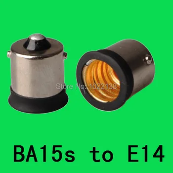 

50pcs BA15S to E14 Lamp Holder socket adapter Converter BA15S-E14 LED Light Bulb base Lamp Adapter FREE SHIPPING