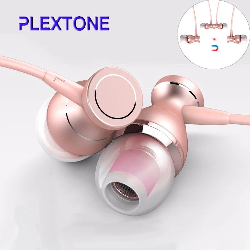 Auricolari In-Ear Adsorbimento Magnetico Cena Auricolari Bassi Cuffie Con Microfono Per Lenovo Iphone Ipad Samsung Telefono Mp3 Mp4
