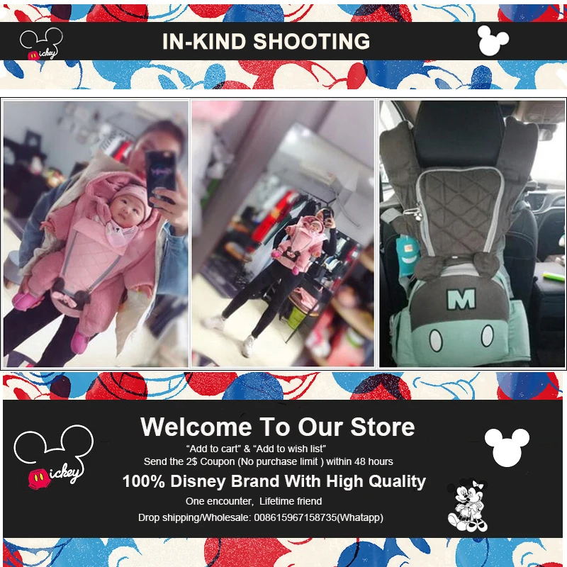 Tanie Disney 0 36 miesięcy łuk oddychające przodu stoi nosidełko Hipseat 20 kg niemowlę wygodne chusta do noszenia dziecka Wrap przewoźników