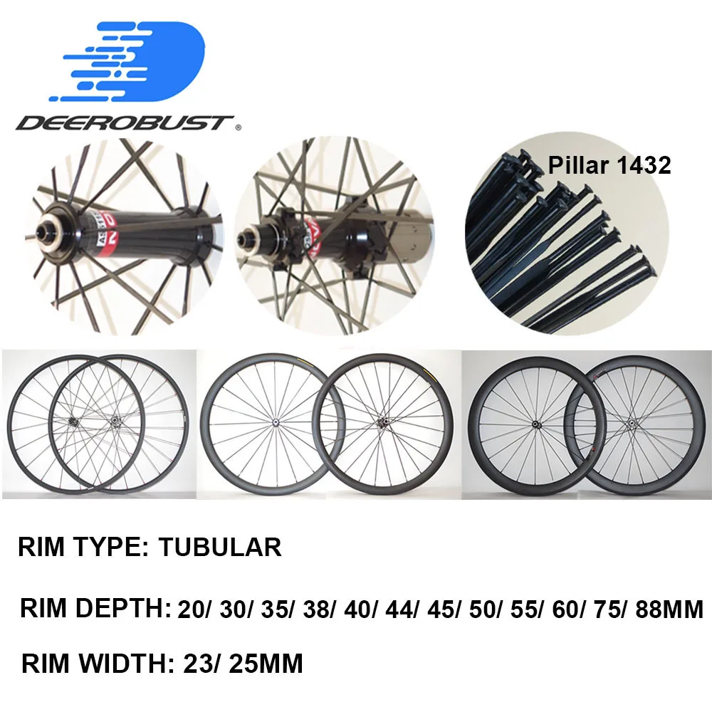 700C 20mm 30mm 35mm 38mm 40mm 44mm 45mm 50mm 55mm 60mm 75mm 88mm Tubular Road Bike Carbon Wheels Wheel Novatec AS511SB/FS522SB