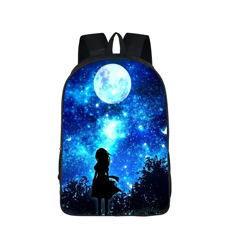 Galaxy Рюкзак для девочек-подростков, мальчиков, Вселенная, космос, детские школьные сумки, mochila feminina Wolf, сумка для книг, женская, мужская, сумка для отдыха