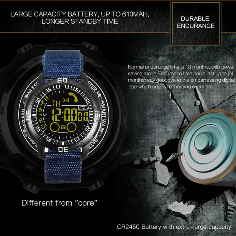 LOKMAT Smart watch Waterproof Outdoor Sport digital clock Relogio Masculino Bluetooth Smartwatch Men watch For ios android phone LOKMAT Smart watch Waterproof Outdoor Sport digital clock Relogio Masculino Bluetooth Smartwatch Men watch For ios android phone