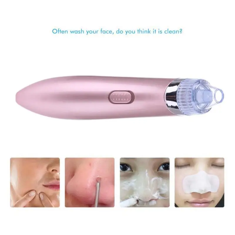 

Pro Blackhead Vacuum Suction Acne Clean Electric Vacuum Pore Cleaner Exfoliating Cleansing Comedo Suction Pore Cleaner(Rose Gold