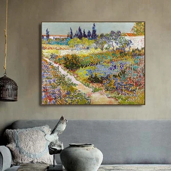 

Flowers Field by Vincent Van Gogh Canvas Painting Calligraphy Prints Home Decoration Wall Art Picture For Living Room Bedroom