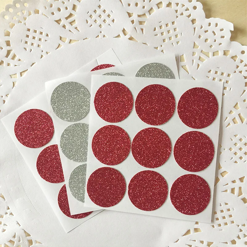 Золотые/серебряные круглые наклейки с блестками этикетки на день рождения