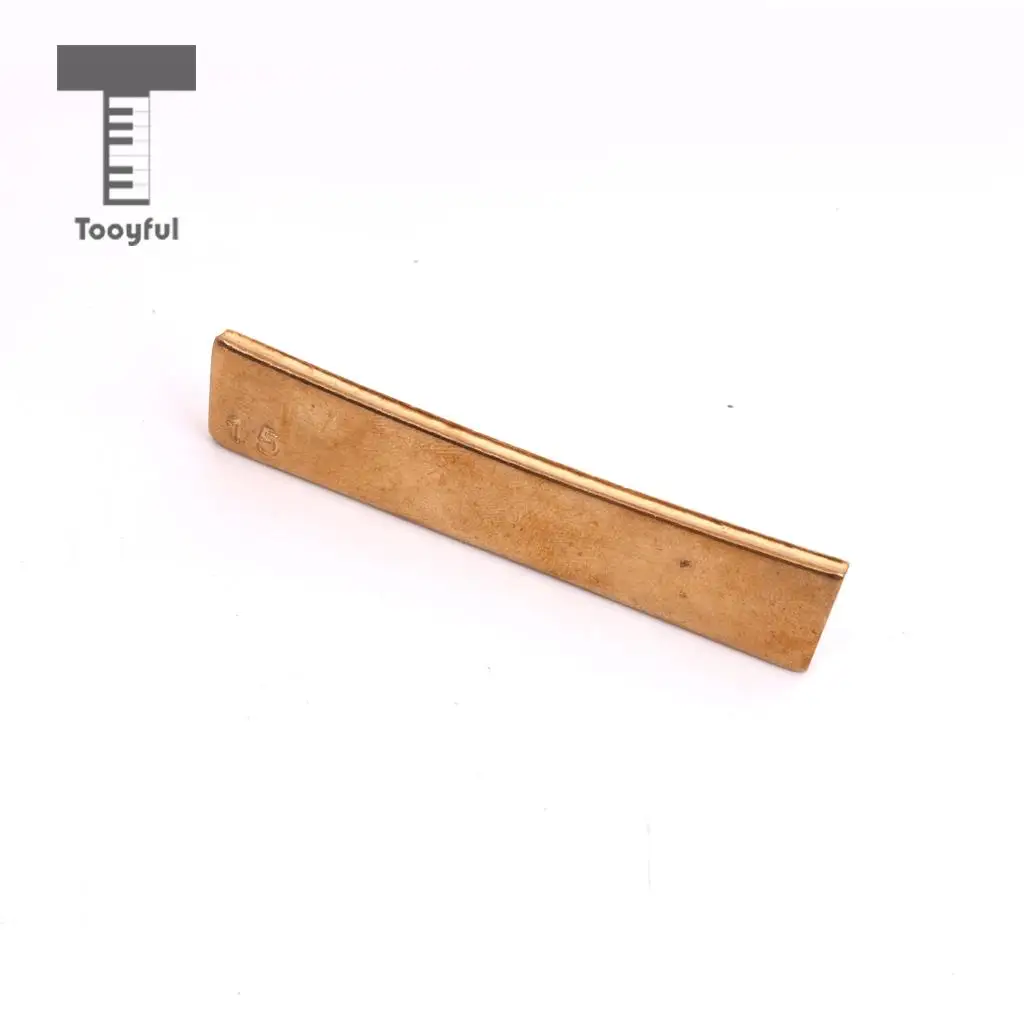 Tooyful Durable Brass Guitar Radius Fret Press Caul Insert Fretboard Fingerboard Accessory for Guitarist Luthier Tools