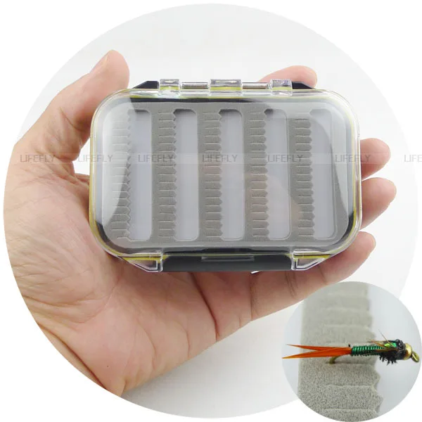 [backup] Wholesale 10 Pocketsize Waterproof Fly Boxes, Slit Foam, Double Sided, Fly Fishingin