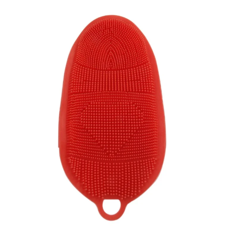 Силиконовый корпус ванны кисти Омыватель спа для ног массаж спины Отшелушивание - Цвет: Красный