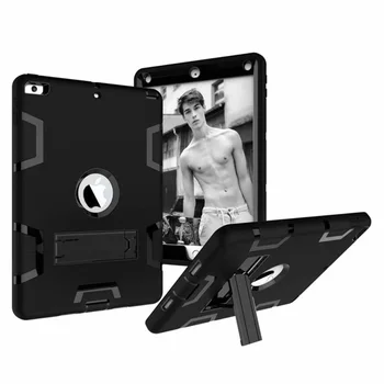 

Shockproof Silicone Case For iPad Air 2 A1566/1567 Funda for ipad 6 Kids Safe Armor Heavy Duty Rubber Anti-Scratch case + Pen