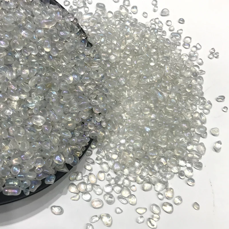 Натуральный белый Сияющий опал кристаллы кварца чип излечиваюший чакры гравий каменные минералы образец здоровья украшения коллекции