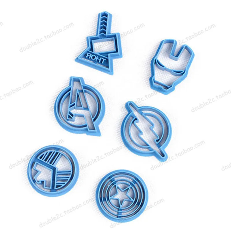 

6pcs/set The Avengers Alliance Super Hero Cookie Cutter Sugar Mold Biscuit Cake decorating DIY Tool Bakeware Fondant Cookie