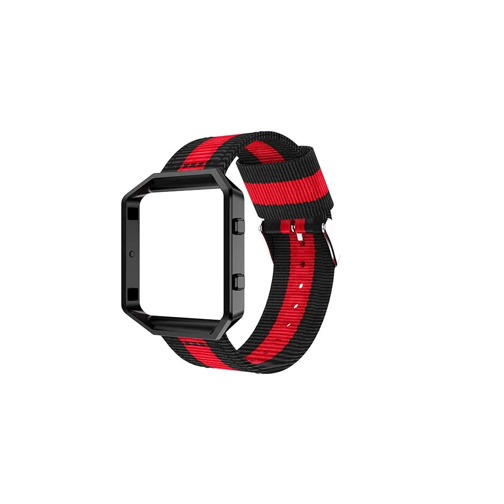 Ремешок для часов Fitbit Blaze 23 мм тонкий тканый нейлоновый спортивный браслет + чехол
