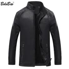 BOLUBAO зимняя мужская кожаная куртка осень зима мужские черные модные кожаные куртки мужские повседневные пальто из искусственной кожи