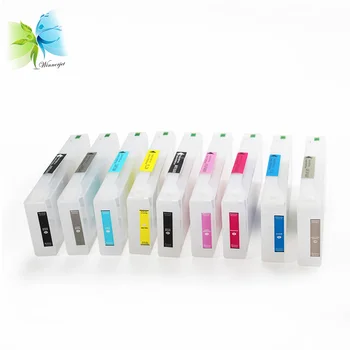 

WINNERJET 9 Colors 700ml Empty Refillable Ink Cartridge With One Time Use Chip For Epson Surecolor SC-P6000 P8000 Printer