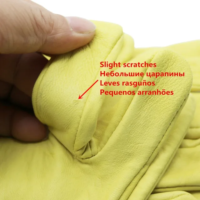 1 Pár Méhek Kesztyű Sárga Bárány Hosszú Háló Lélegző Üreges Méhkesztyű - Image 3