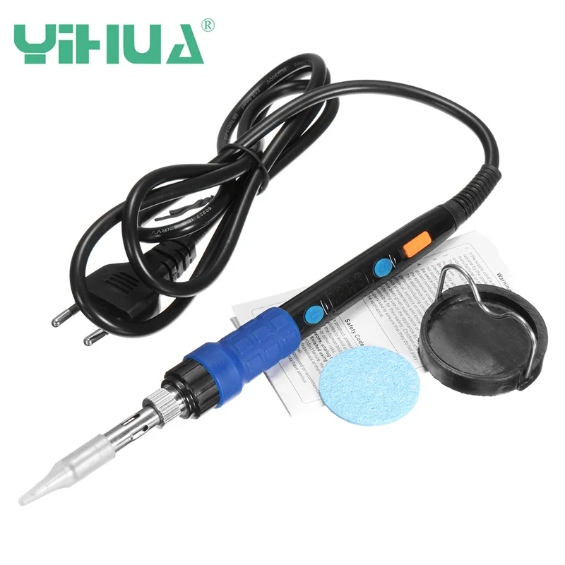 YIHUA 928D EU Plug ESD Constant Temperature Electric Soldering Iron Digital Display Temperature Adjustable Soldering Iron