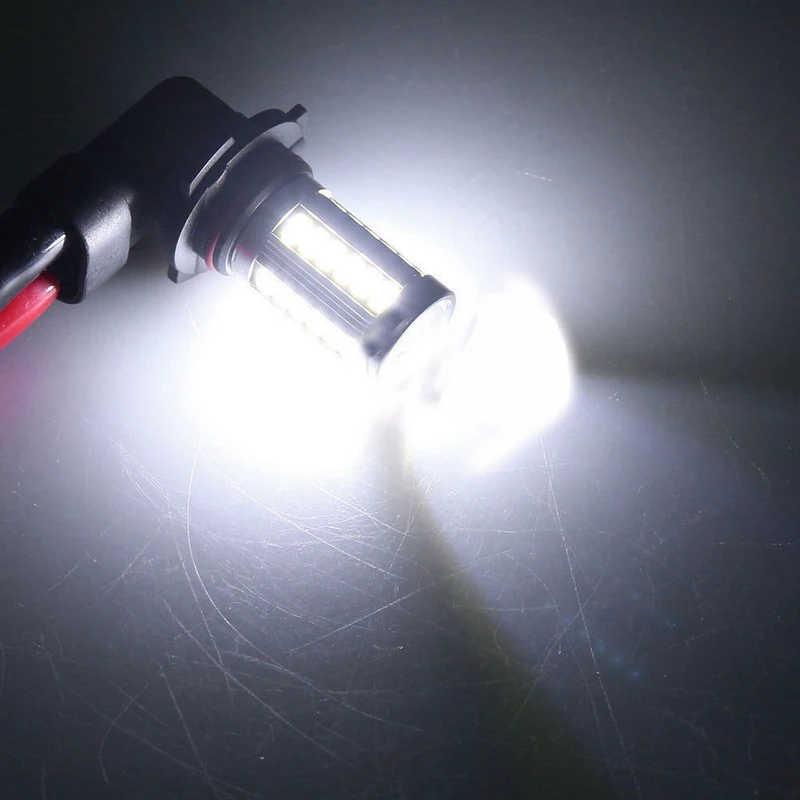 1pcs 9006 5630 33LED 12V High Brightness Car Fog Light Headlight Bulb White