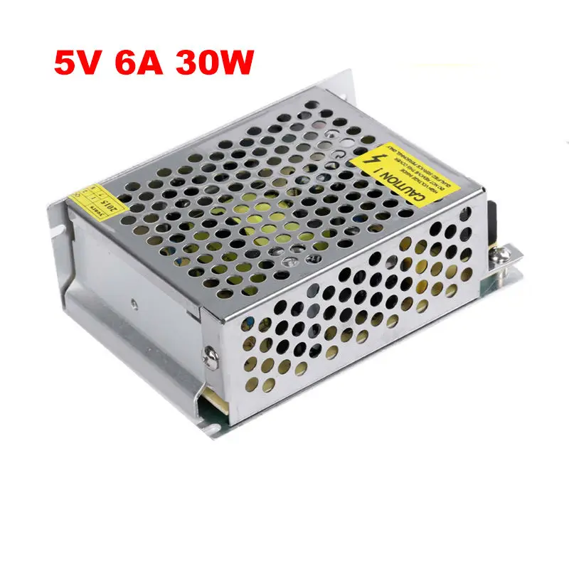 

Switching mode led power supply 5v 30w led driver 30w 6a,DC5V Aluminum AC 110V ac 220V to 5v lighting transformer for led lights