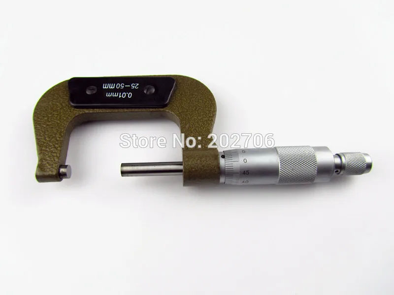 Мм 25-50 мм наружный микрометр мм 0,01 мм микрометр измерительные инструменты с дешевой ценой