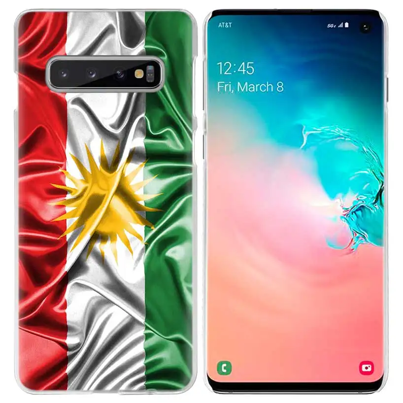 Курдистана чехол с флагом для samsung Galaxy S10 5G S10e S9 S8 M30 M20 M10 J4 J6 плюс J8 Note 8 9 прозрачный жесткий чехол из ПК для телефона Coque - Цвет: 04