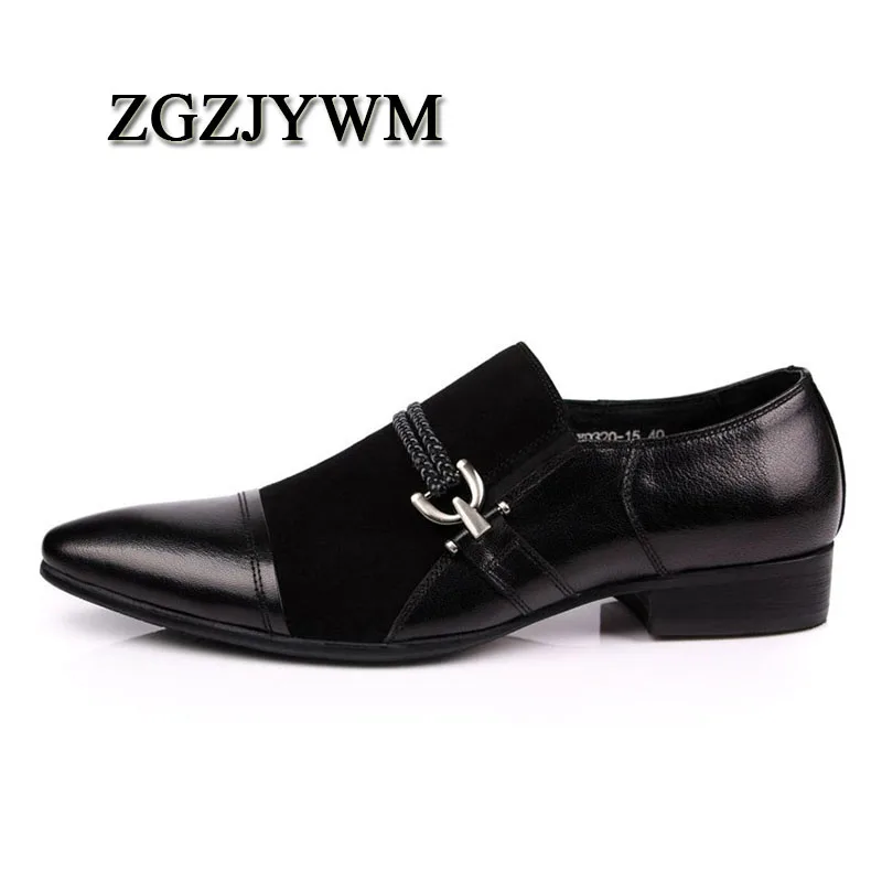 Nubuck Mode Nouvelle Casual Classique Gentleman Motif Homme Noir En Pointu Bout Confortable Véritable Black Chaussures on Cuir Plat Slip Zgzjywm dFP4xq5wd