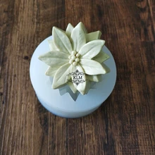 New 3D continuous flower soap silicone mold Chocolate flower cake fondant mold DIY cake decorating tool new arrival twelve constellations set silicone cake mold chocolate toilet soap making auxiliary tool