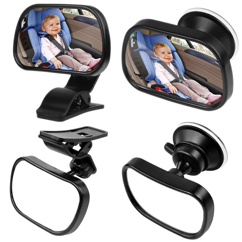 2 в 1 автомобильное мини зеркало для заднего сиденья|Выпуклое зеркало| |