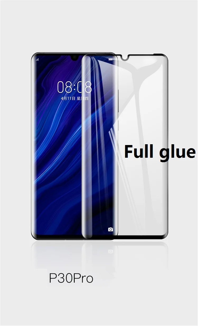 5D изогнутое полное клеевое закаленное стекло для Huawei mate20pro P30 PRO полностью