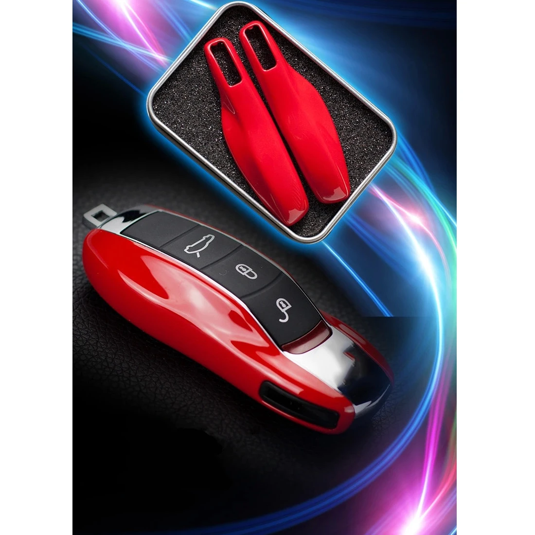 Dewtreetali Car styling Car Key Case Protective Shell ABS Plastic Bag Box For Porsche Cayenne Macan Cayman Boxster 911-in Key Case for Car from Automobiles ...