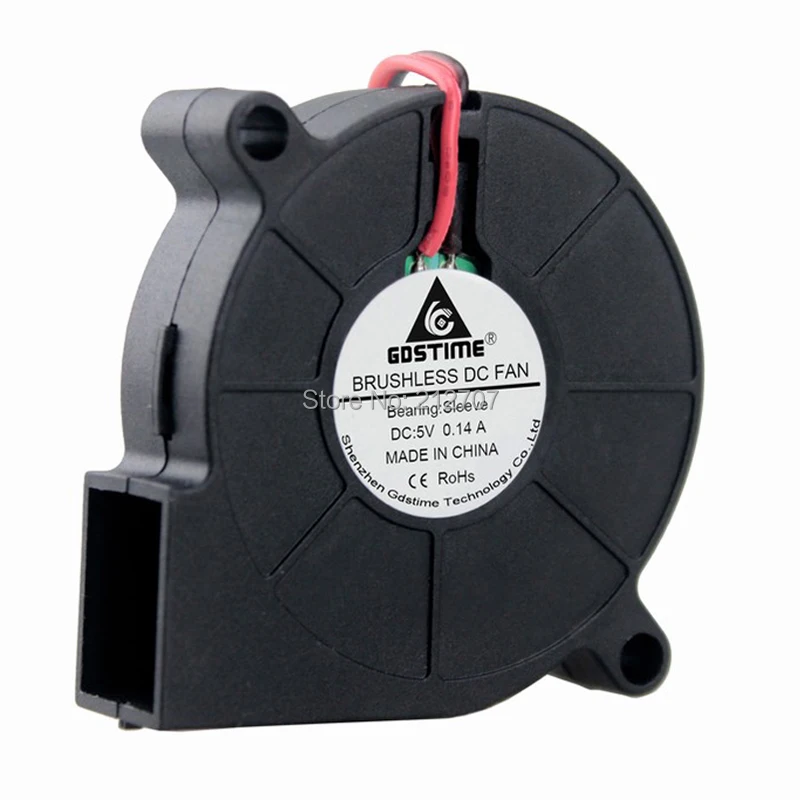 1 шт./лот Gdstime 5 см 5015S 50x50x15 мм 50 DC вольт вентилятор|blower fan|5 voltfan volt |
