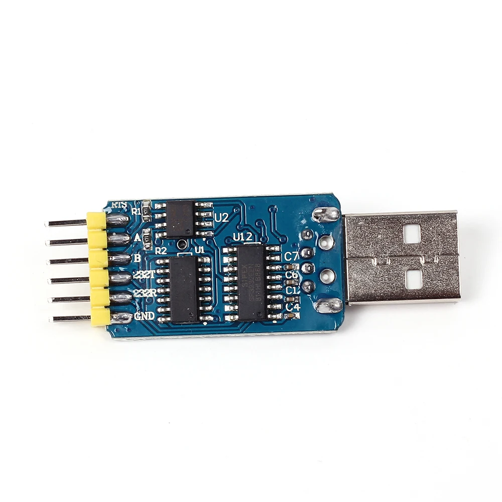 Многофункциональный порт CP2102 3 В/5 В шесть в одном модуль USB TTL 485 232 совместим с