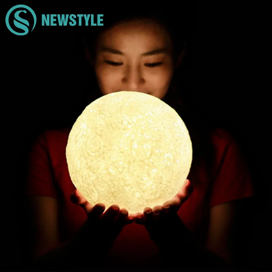 

3D Magical Moon Light Creative LED Night Light USB Charging Desk Lamp Atmosphere Light Novelty LED for Christmas Decoration