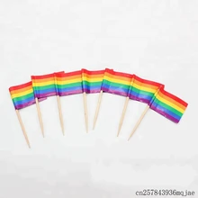 3000 шт. Радуга флаг зубочистка для людей нетрадиционной ориентации ЛГБТ флаг баннер кулинарный хвост палочки выбирает