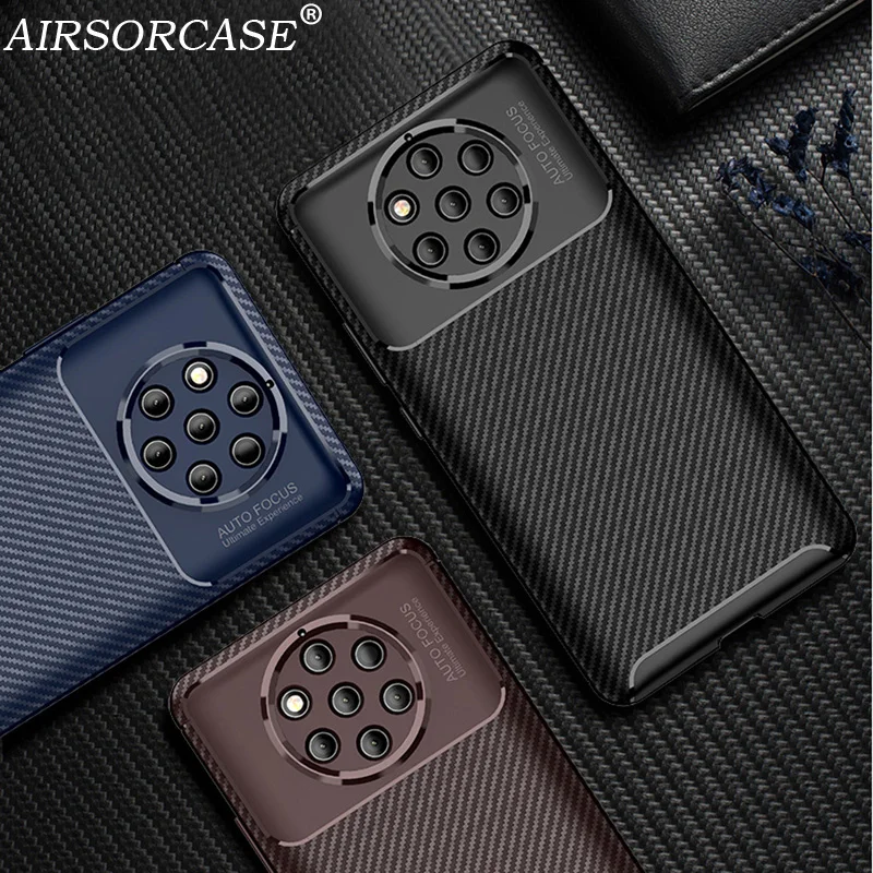 

Luxury Carbon Fibe Phone Cover for Nokia 9 PureView 2.1 3.1 5.1 X5 6.1 X6 7.1 8.1 X7 Plus Case Shockproof Soft Silicon TPU Cover
