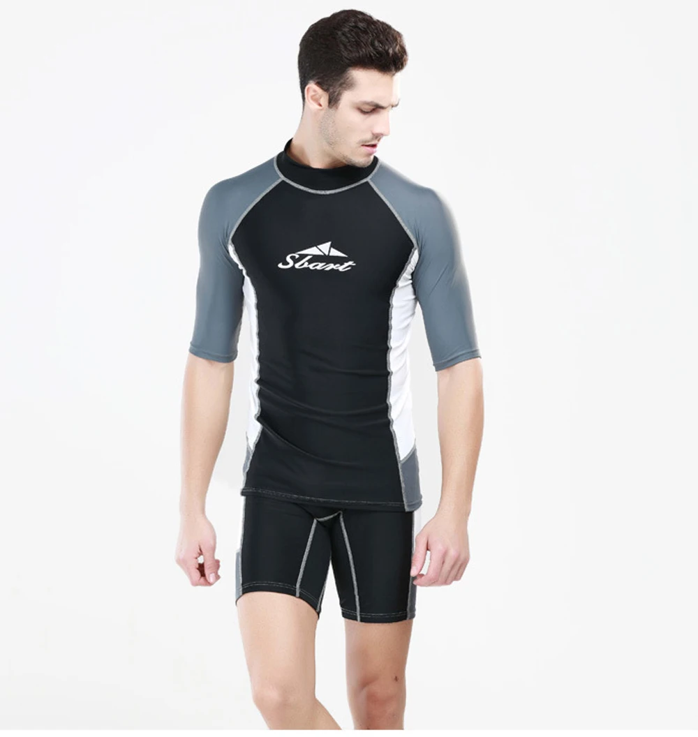 Men Wetsuit Swimsuit Man Diving Suit Uniform Professional Swimwear Full ...