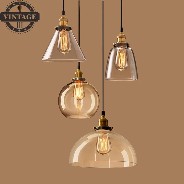 Ceiling Hanging Light Fixtures Credainatcon Antique Attic Clear Gl Pendant Light For Living Dining Room Table