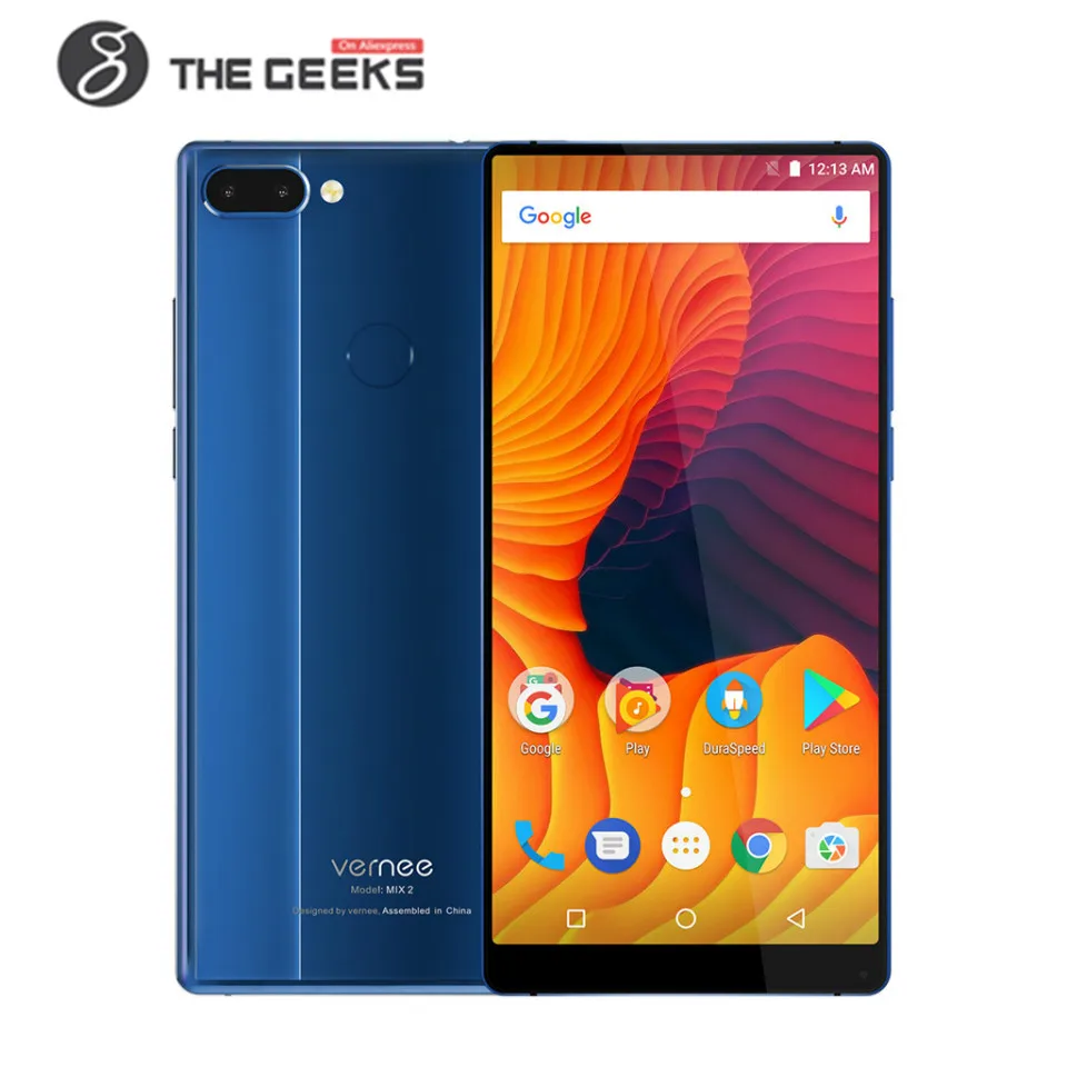 

Original Vernee Mix 2 4G/6G RAM 64G ROM MTK6757 Octa core 6.0 Inch 18:9 Display 13.0MP Dual Back Camera Android 7.0 Smartphone